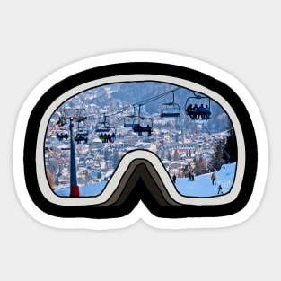 Armor class ski goggles Sticker